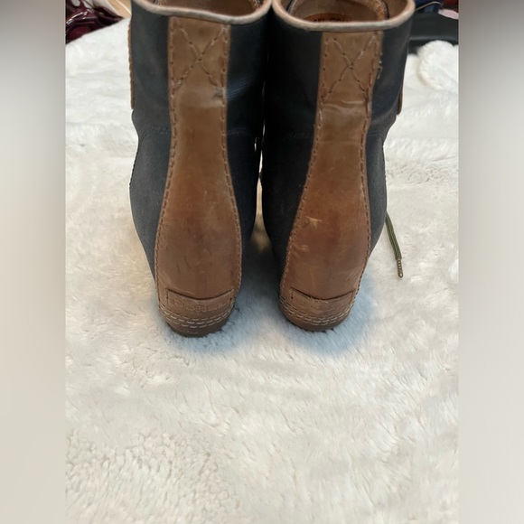 Sorel PDX Lexie Leather Wedge Boots Sz 8 - Picture 5 of 8